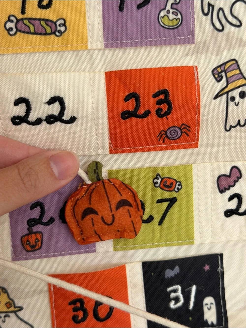 Disney Halloween Countdown Tapestry - Orange, Purple, Green, Black, White